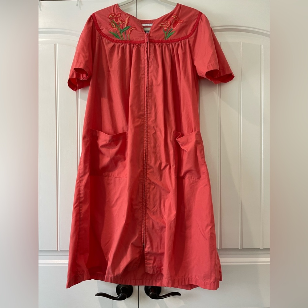 Vintage House Dress Embroidered